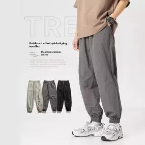 Ice Silk Casual Pants Men's American Thin Quick-drying