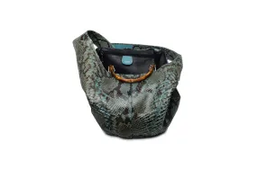 Iconic Tom Ford For Gucci  - Blue Python Bucket Bag -