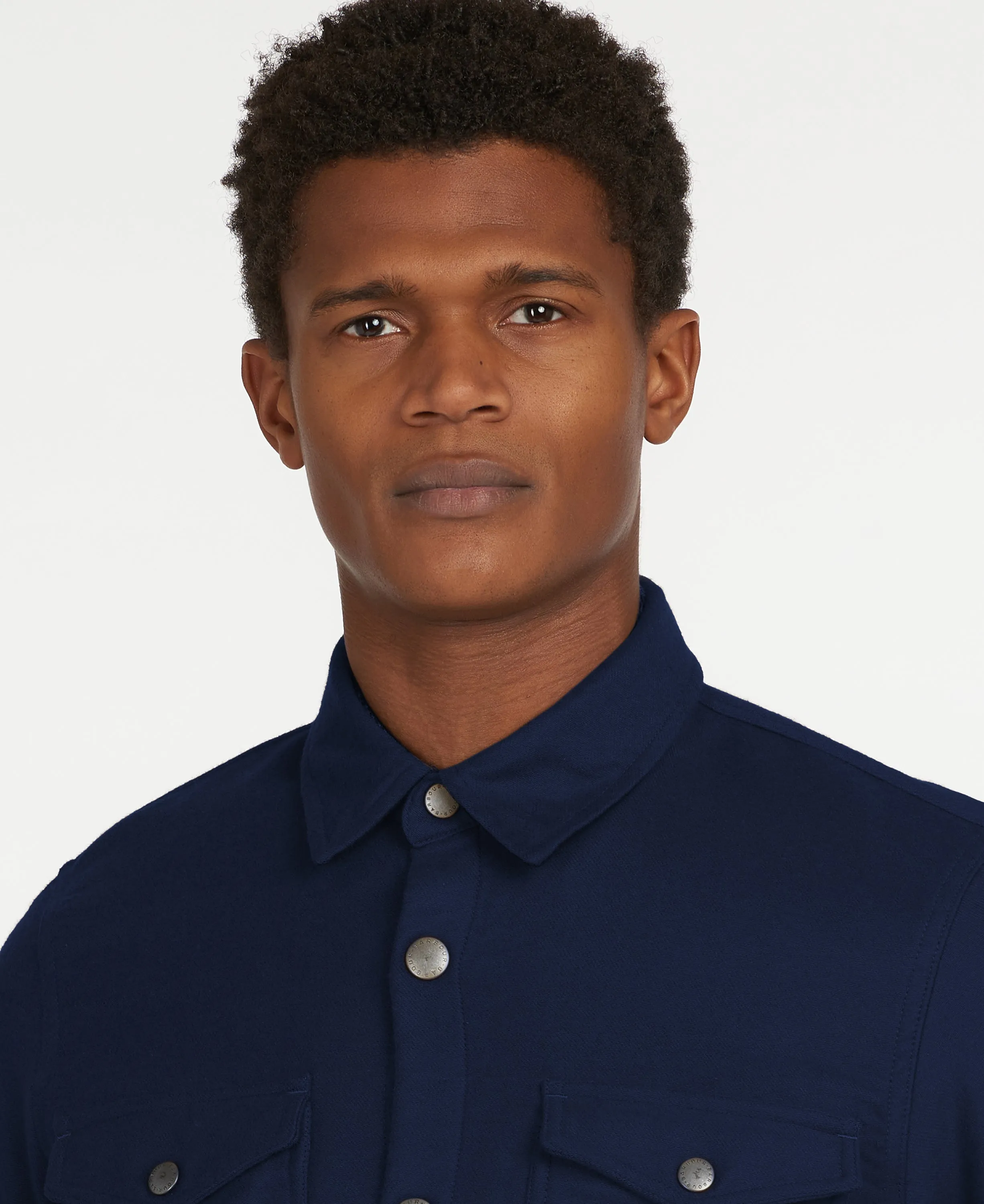ID24634-Barbour Navy Carrbridge Overshirt