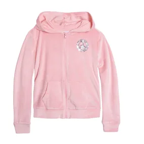 IDEOLOGY - Girls Full Zip Velour Hoodie