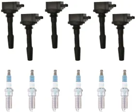 Ignition Coil & Laser Iridium Spark Plugs For Ford Transit-150 3.5L 2020-2021