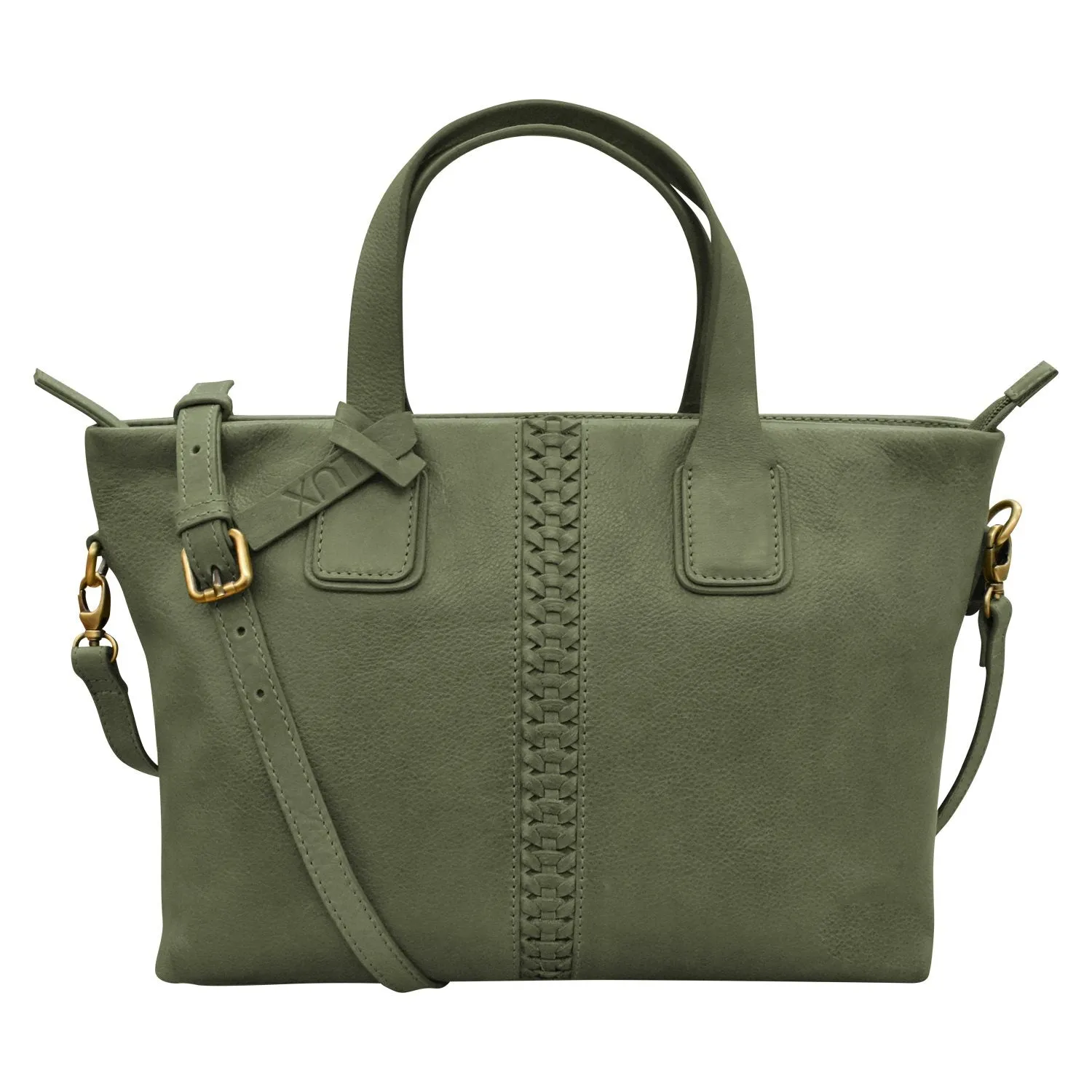 ILI New York Urbano Braided Satchel Style 4488