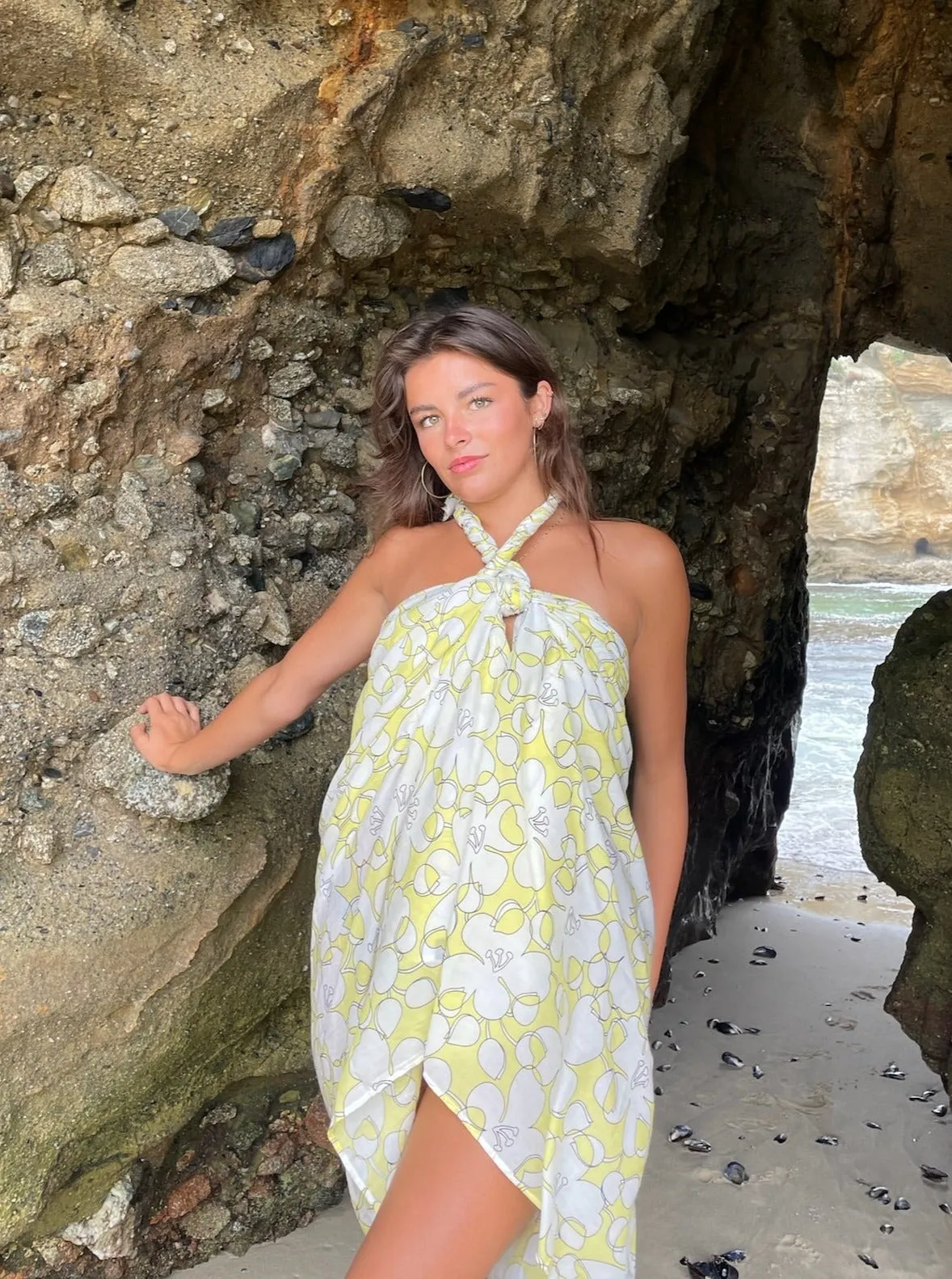 INDAH Printed Fringe Sarong