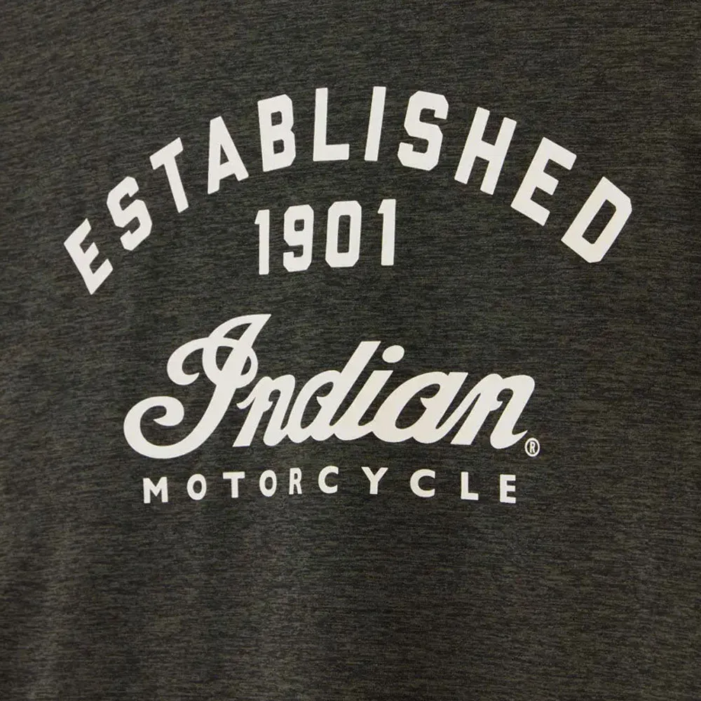 Indian Motorcycle  Mens Established Script Athlete T-Shirt Tee Comfortable Khaki