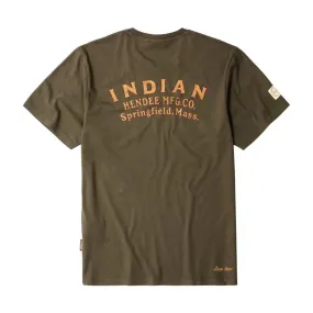 Indian Motorcycle  Polaris Mens Hendee T-Shirt Tee Soft Lightweight Comfortable Casual
