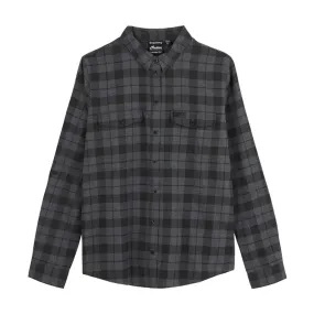 Indian Motorcycle  Womens Chicago Plaid Shirt Durable Comfortable Cotton Black