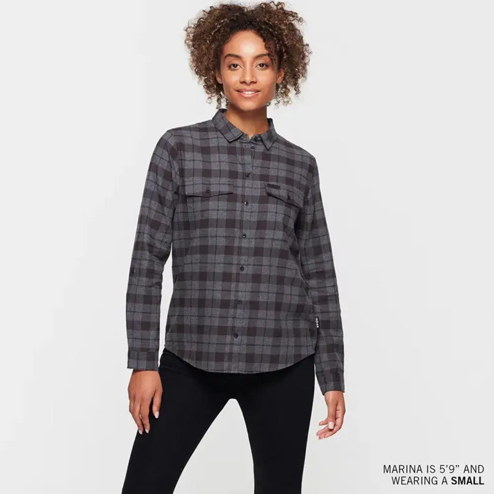 Indian Motorcycle  Womens Chicago Plaid Shirt Durable Comfortable Cotton Black