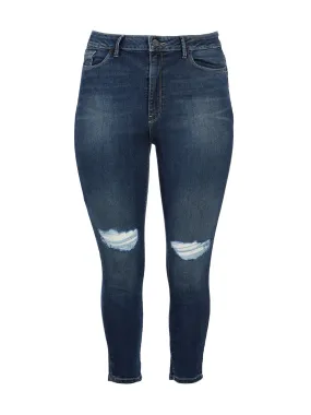 Indigo Sea Alexa High Rise Ankle Skinny Jeans