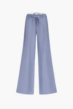 Indigo Wide Leg Drawstring Pants