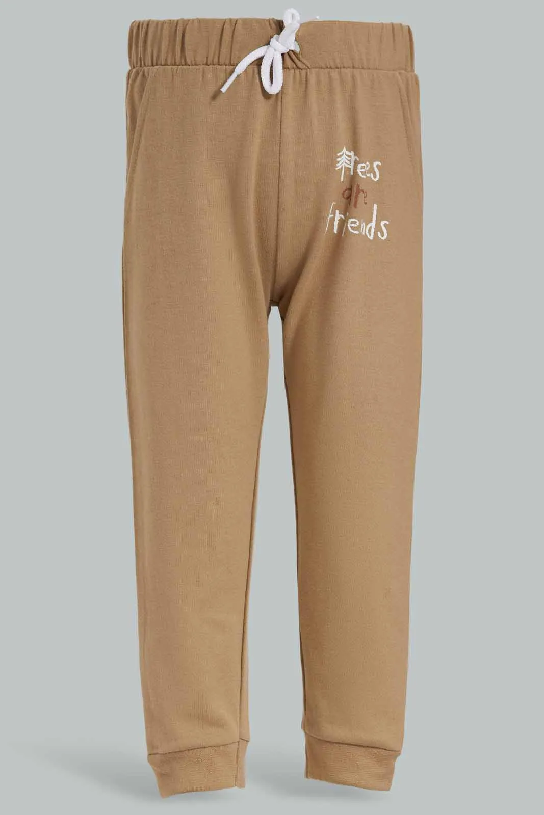 Infant Boys Beige Table Jogger