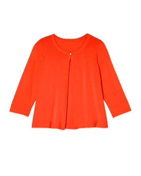 Ingrid Chevron Cuff Cardigan | Coral
