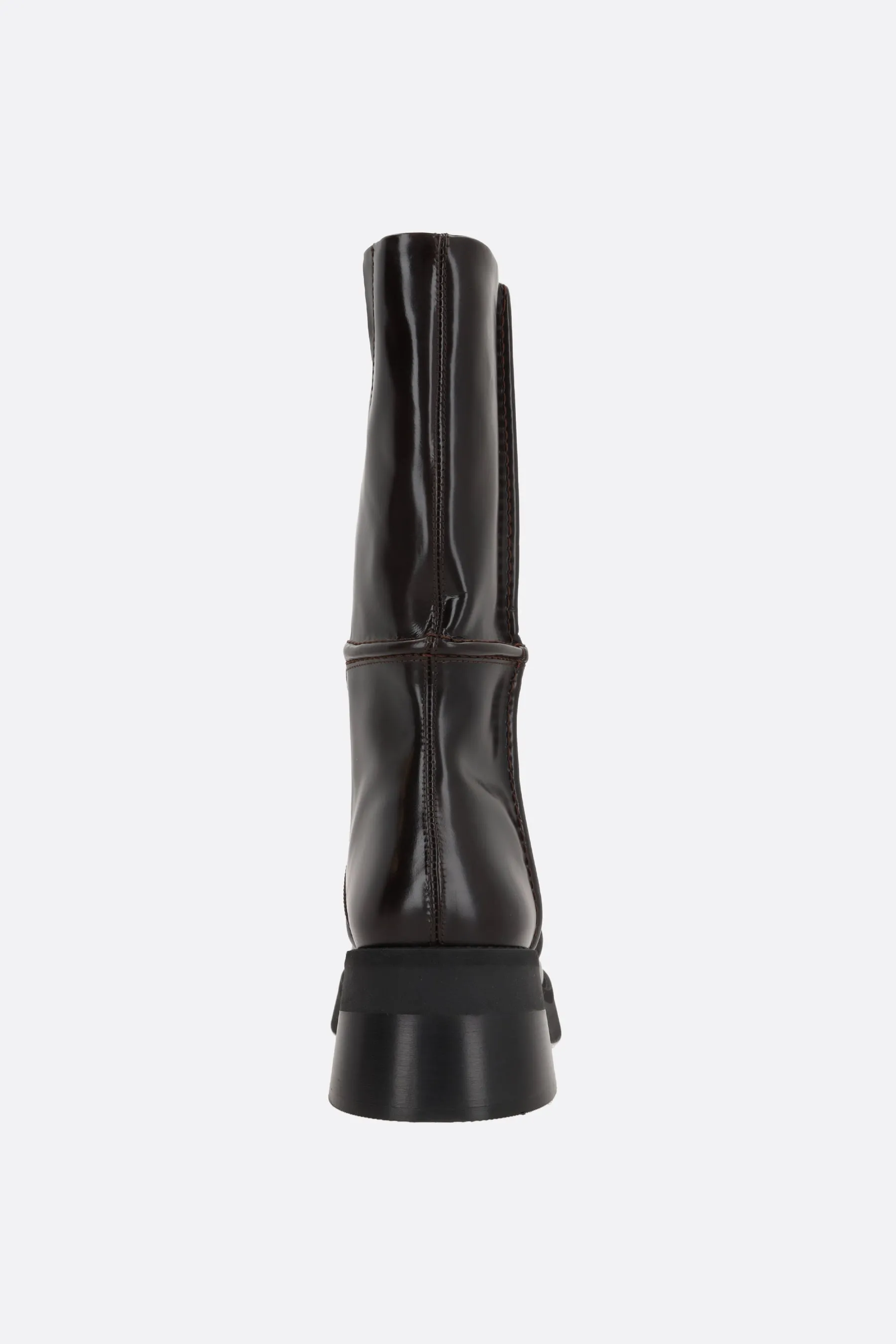 Inne brushed leather ankle boots