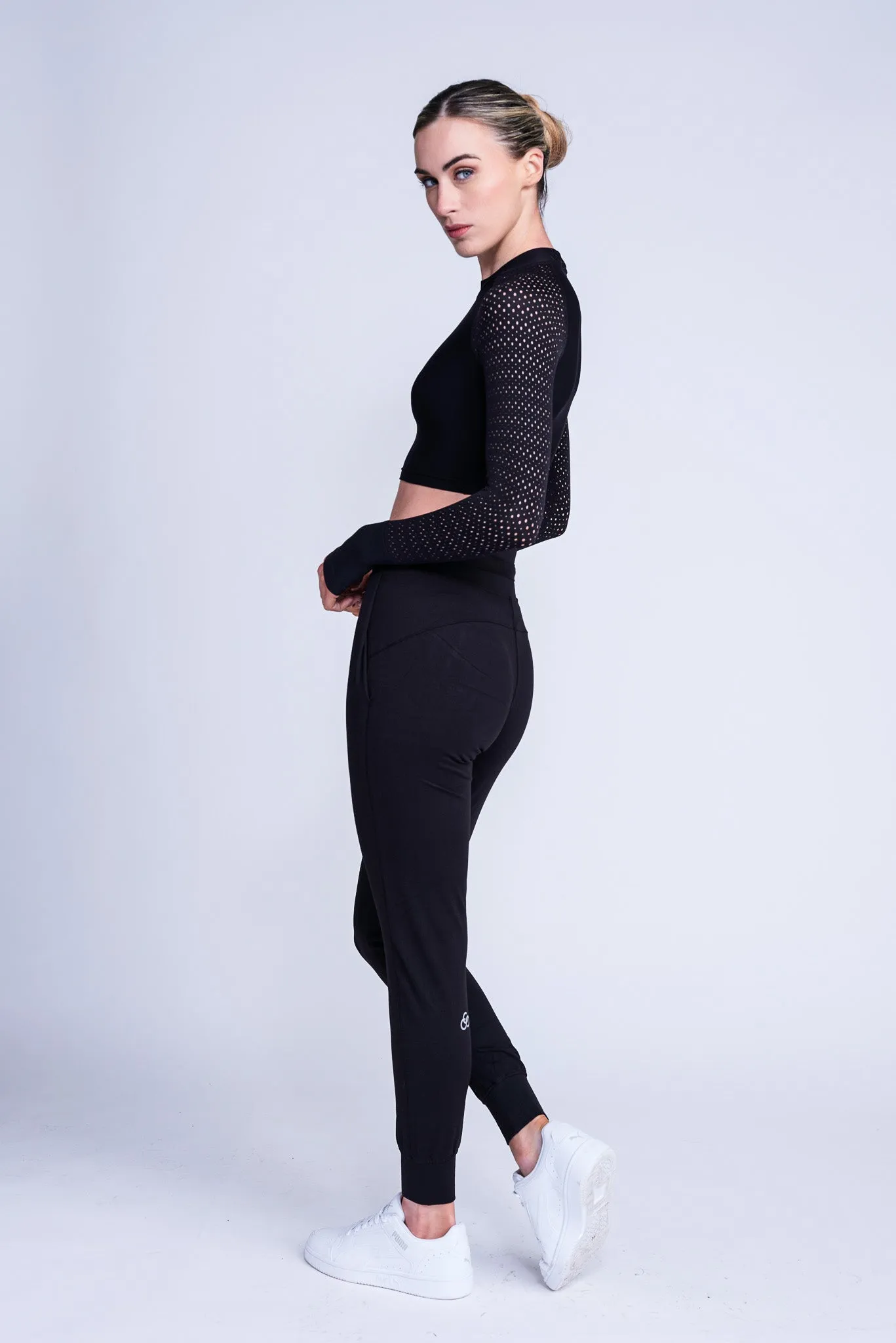 Inspire Crop Top in Black