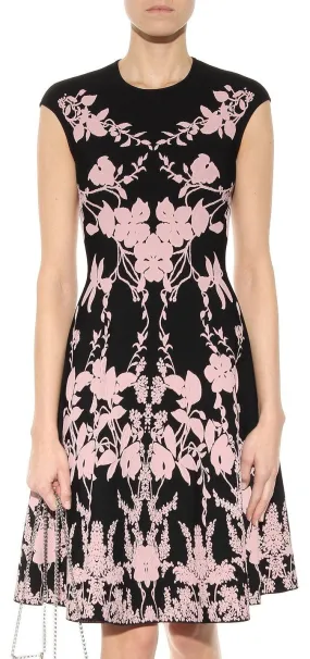Intarsia Print Dress