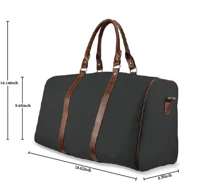 InterestPrint Travel Bag Duffel, Large Lightweight Weekender Overnight Bag Curios Brown and White Alpacas