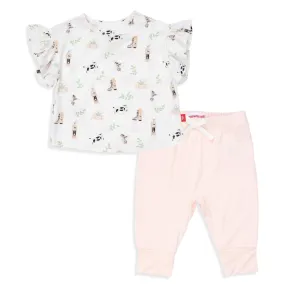 introduce mother goose magnetic modal infant set in pink