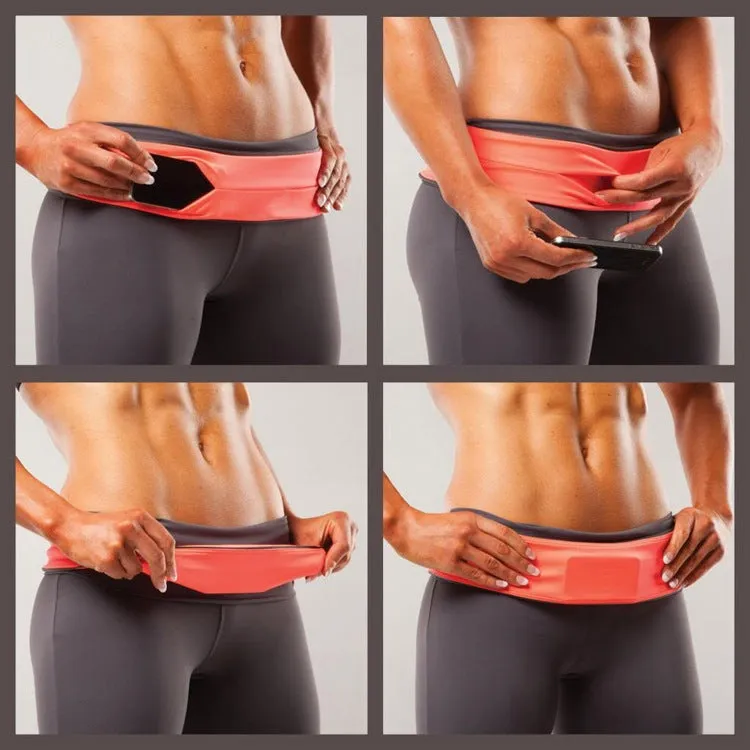 Invisible Running Waist Bag Outdoor Sport Mobile Phone Bag, Size: XL(Orange)