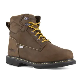 Iron Age 6" Men's Work Boot Steel Toe Groundbreaker Ia5014 In Brown