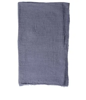Iron Grey Raso Lavato Scarf
