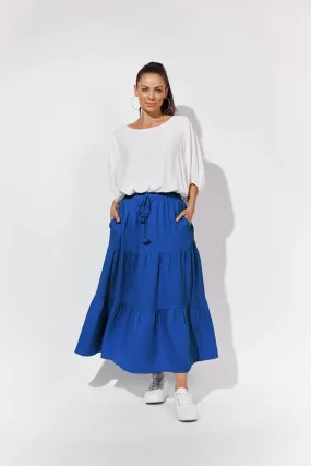 Isle Of Mine - Java Tiered Skirt - Cobalt