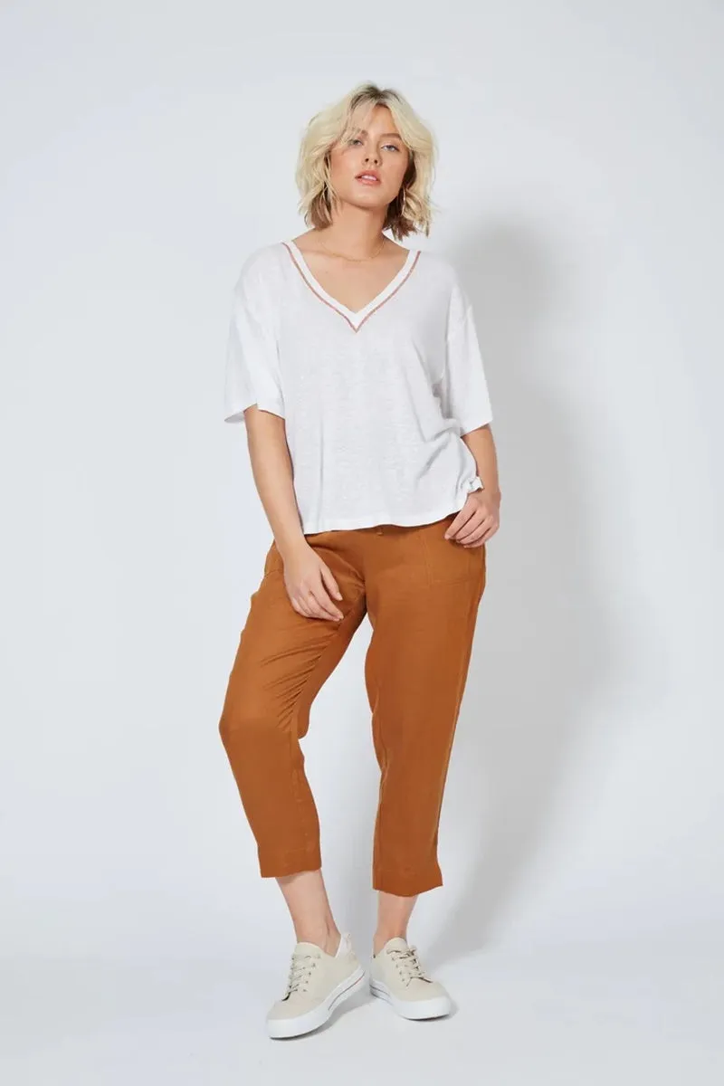 Isle Of Mine - Sunda V Neck Tee - Imperial