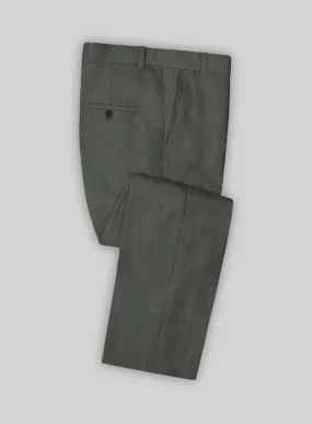 Italian Prato Gray Linen Pants
