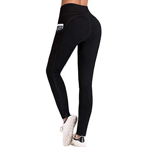 IUGA High Waist Yoga Pants with Pockets, Tummy Control, Workout Pants for Women 4 Way Stretch Yoga Leggings with Pockets
