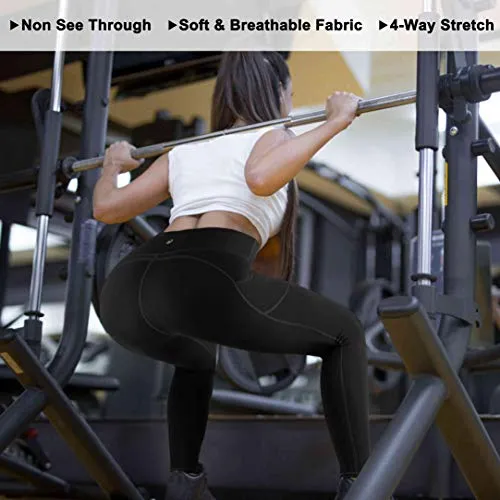 IUGA High Waist Yoga Pants with Pockets, Tummy Control, Workout Pants for Women 4 Way Stretch Yoga Leggings with Pockets