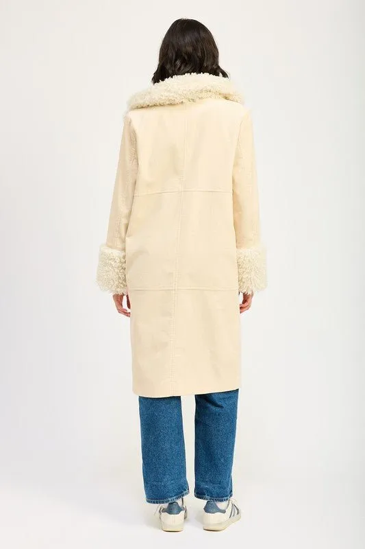 Ivory Corduroy Coat