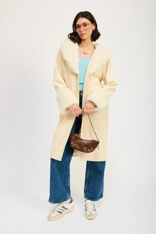 Ivory Corduroy Coat