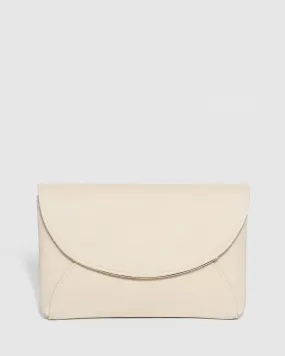 Ivory Dalila Envelope Clutch Bag