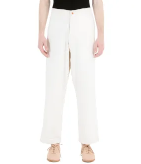 Ivory White Canvas Denim Jeans