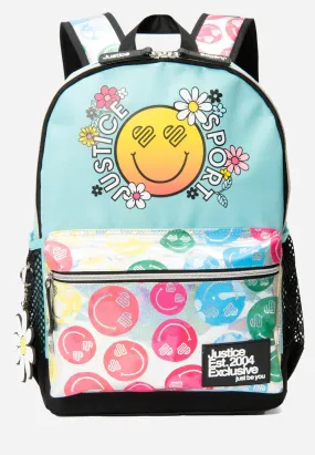 J Sport Graphic Backpack with Keychain