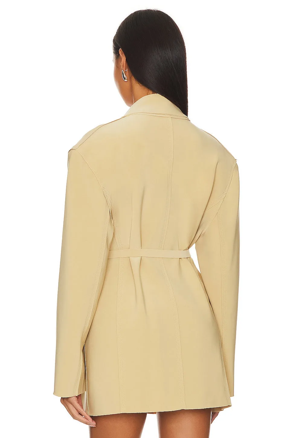 Jacket Norma Kamali Oversized Single Breasted, sand