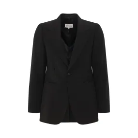 Jacket   Pants Suit in Black