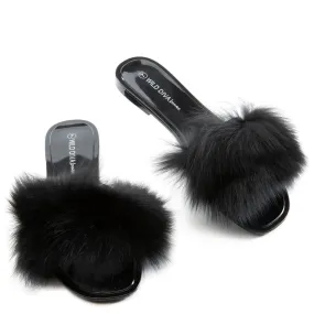 Jackie-03 Fur Sandals