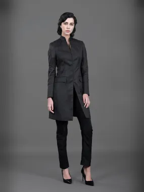JACQUARD LONG BANDHGALA JACKET