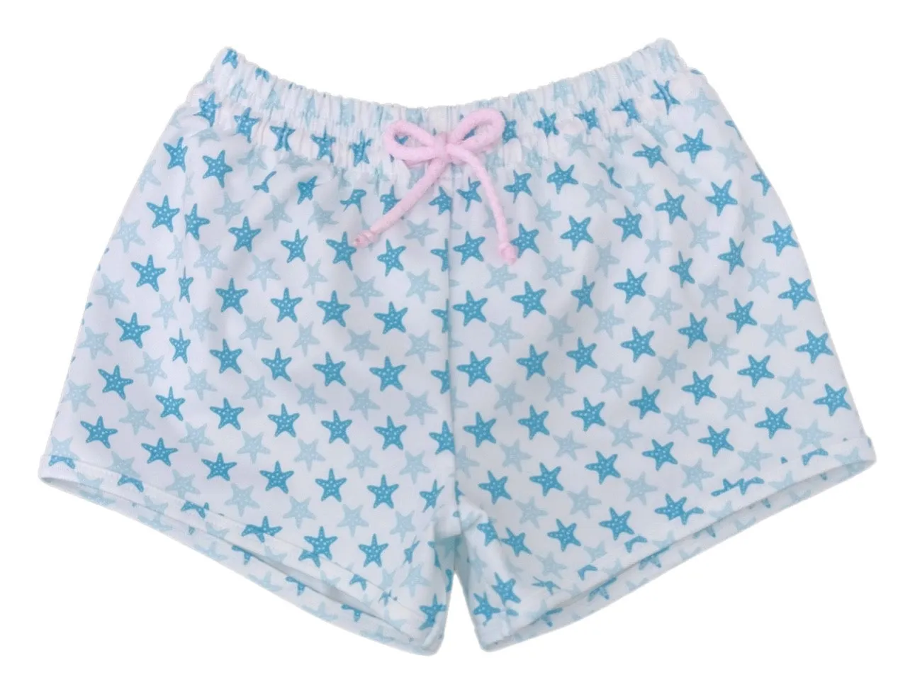 James & Lottie Starfish Swim Trunks in Blue
