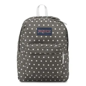 JANSPORT GREY & WHITE DOTS BACKPACK FOR GIRLS