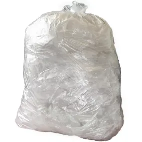Jantex Heavy Duty Recycled Bin Bag 15kg 120ltr Clear (Pack of 100) - CH157
