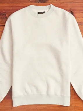 Japan-Made Fleece Crewneck in Oatmeal