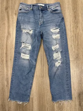 Jeans Boyfriend By Kancan In Blue, Size: 4