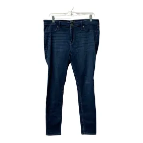 Jeans Skinny By Abercrombie And Fitch In Blue, Size:14