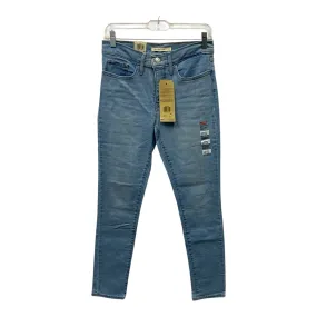 Jeans Skinny By Levis In Blue Denim, Size:4