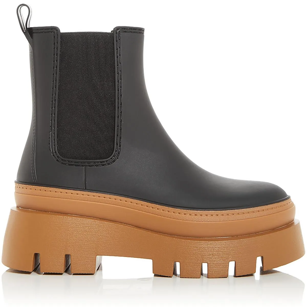 Jeffrey Campbell Womens Rain-Storm Water Resistant Pull On Chelsea Boots