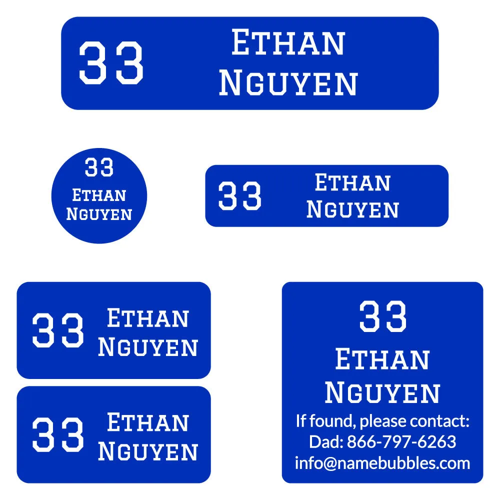 Jersey Camp Labels Pack