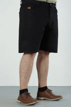 Jet Black Chino Shorts (Plus Size) - P22 - MSH041P