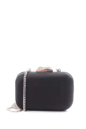 Jimmy Choo Cloud Micro Satin Box Clutch Bag