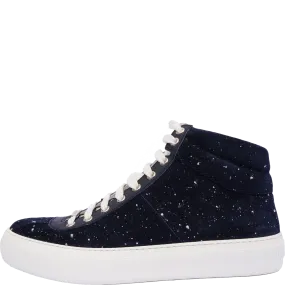 JIMMY CHOO MEN'S SUEDE HIGH TOP SNEAKERS