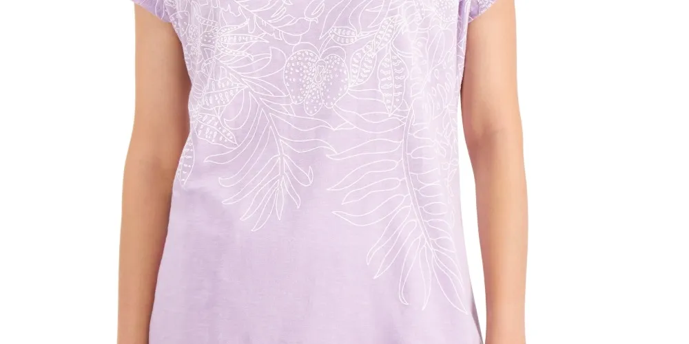 Jm Collection Embroidered Top